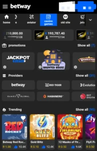 betway casino screenshot