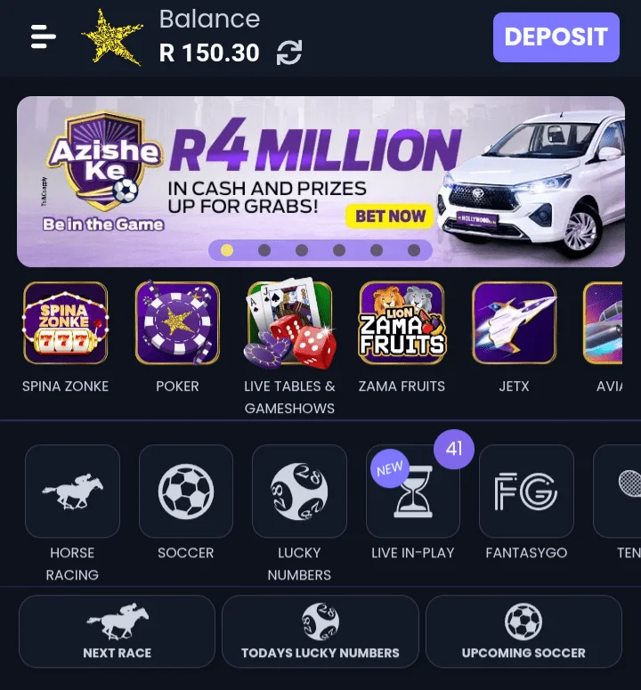 hollywoodbets mobile home page